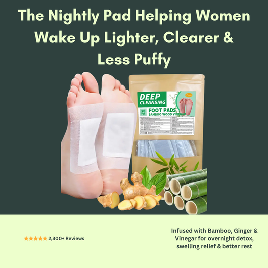 Bamboo Ginger Detox Foot Pads – Overnight Cleansing & Circulation Support